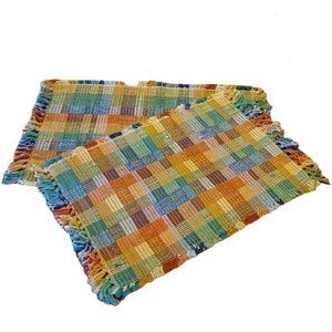 New Reversible Southwestern Nubby Woven Placemats – Set of 2